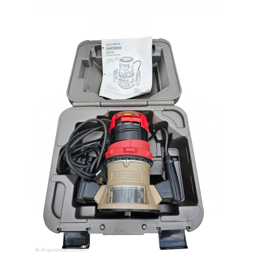 Craftsman 1-1/2HP Router Millennium Series  315.245990 With Case